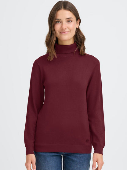 OXMO Rollkragenpullover Damen Viskose