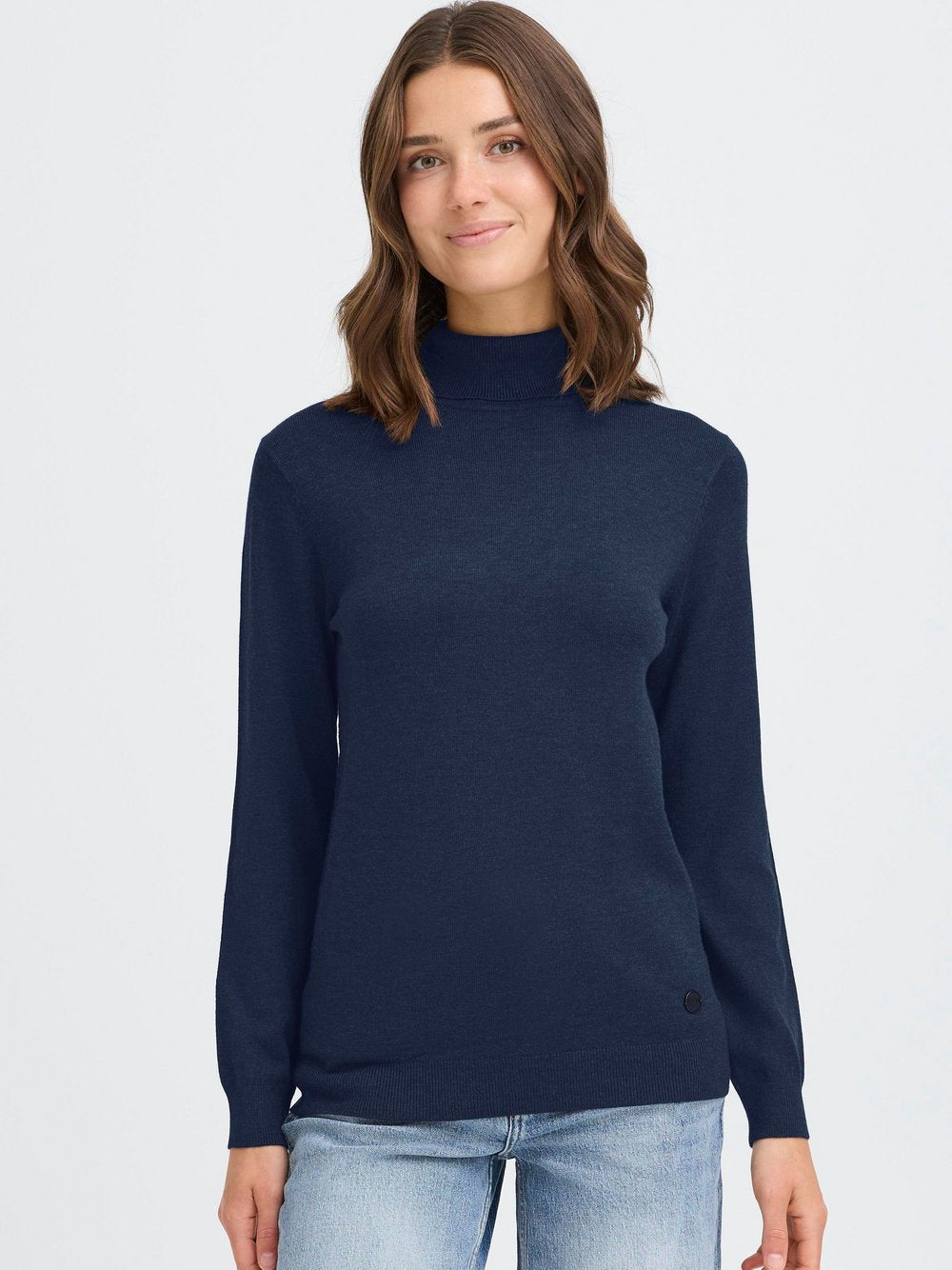 OXMO Rollkragenpullover Damen Viskose