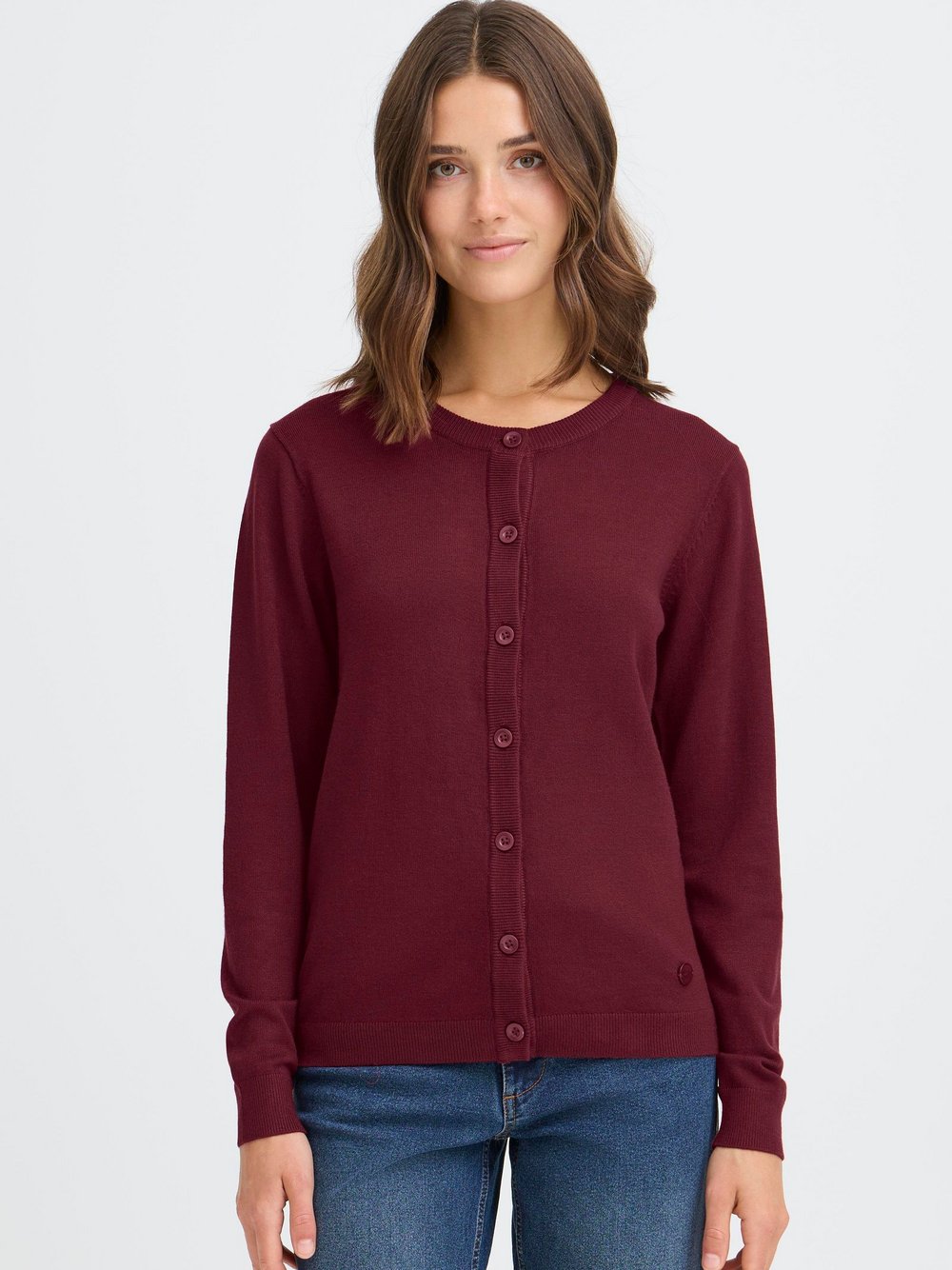 OXMO Strickjacke Damen Viskose