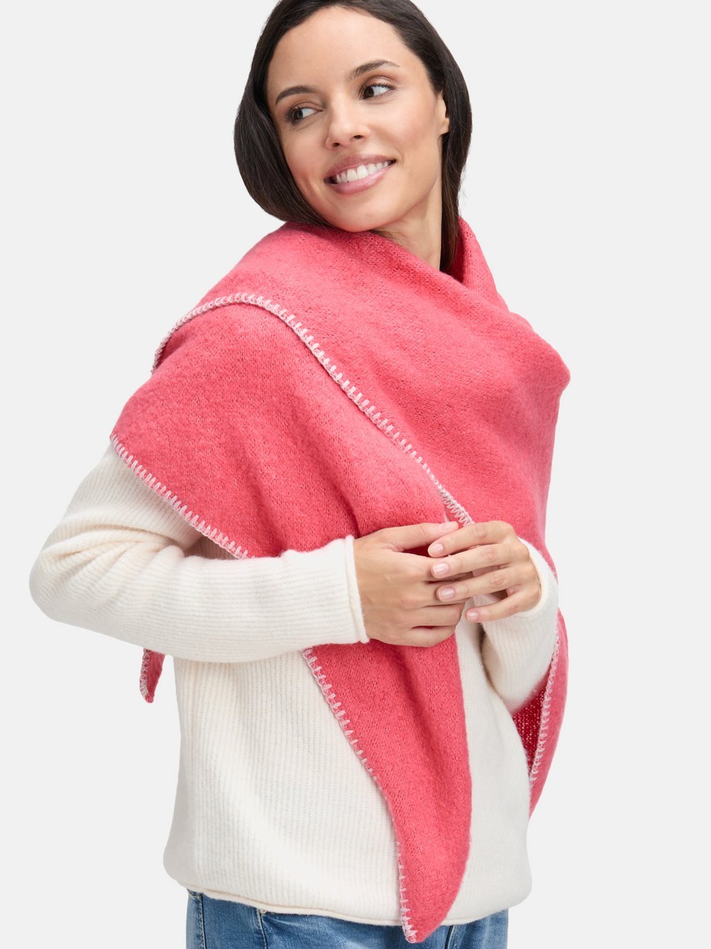 Cartoon Winterschal Damen gemustert