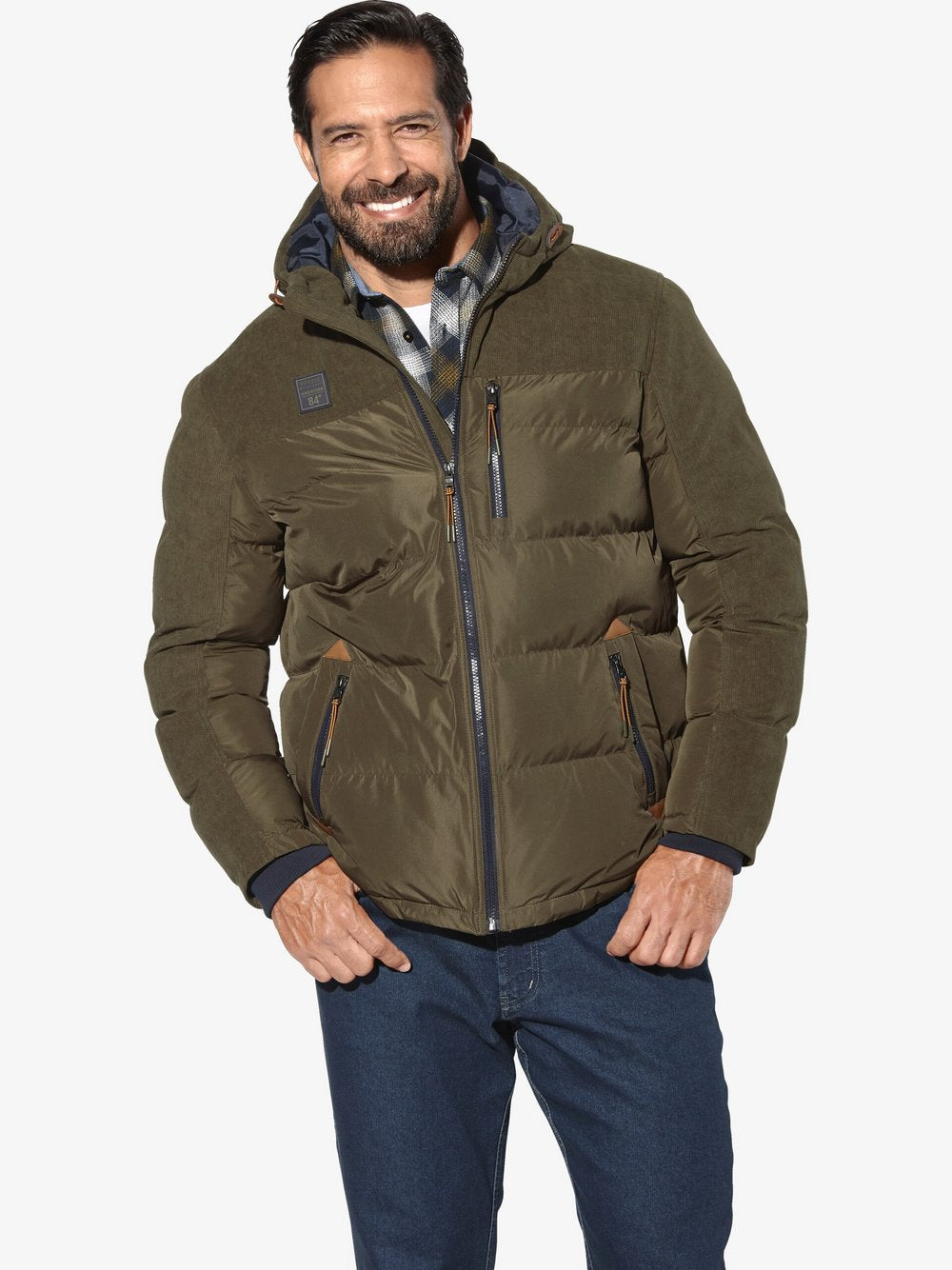 Jan Vanderstorm Steppjacke Herren Polyamid