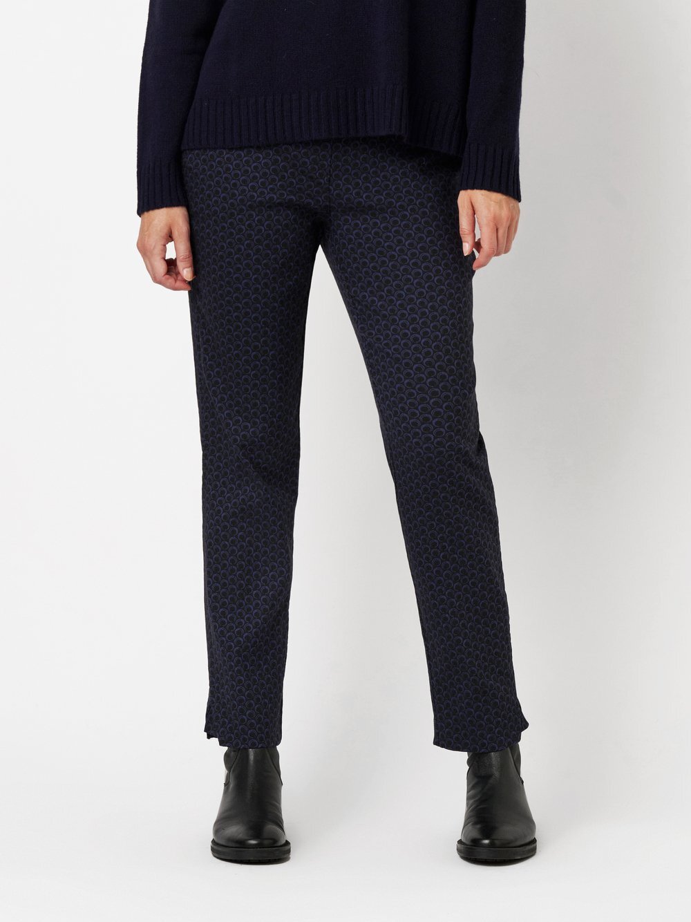 TONI Hose Damen Baumwolle gepunktet