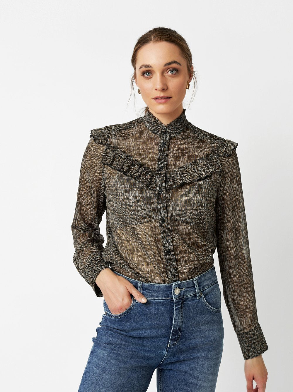 TONI Bluse Damen gemustert