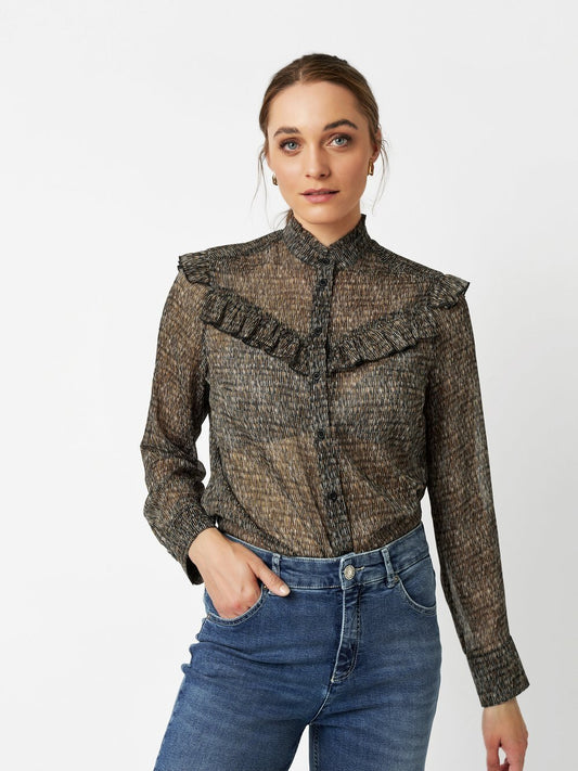 TONI Bluse Damen gemustert