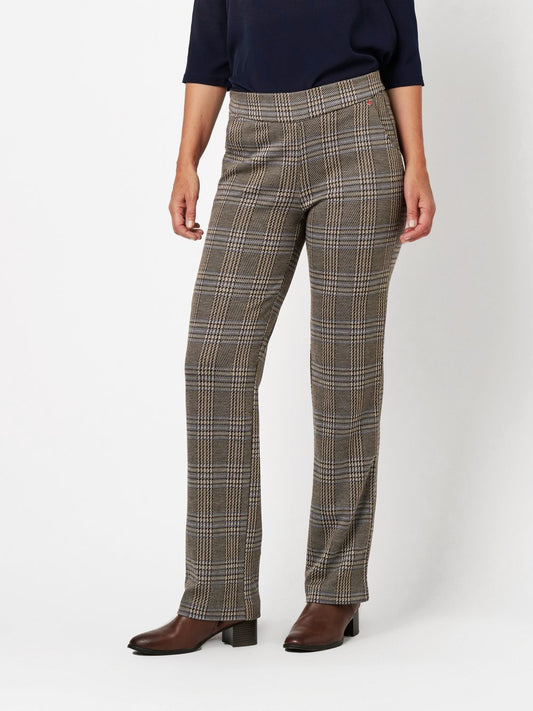 Relaxed Hose Damen Viskose kariert