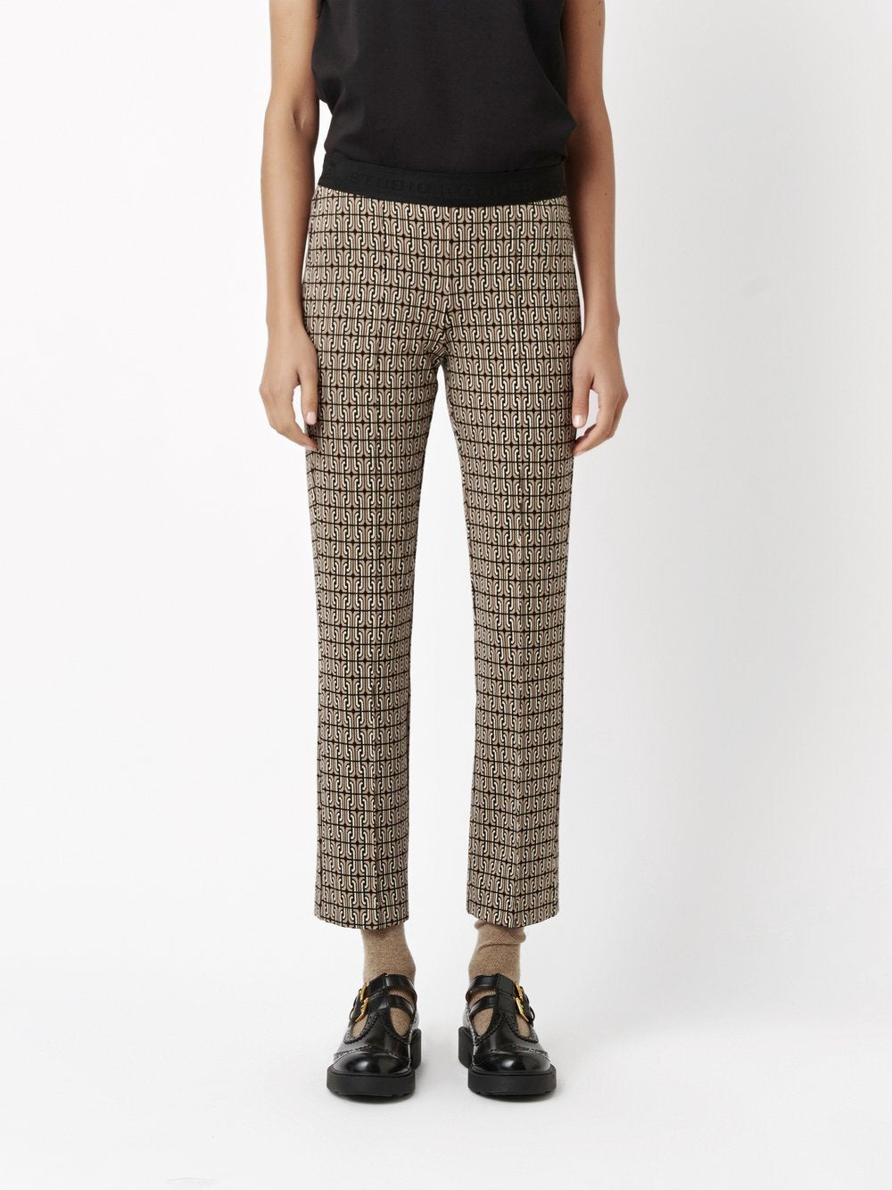 Rosner Hose Damen Viskose gemustert