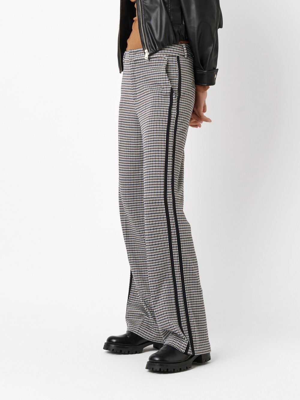 Rosner Hose Damen Viskose kariert