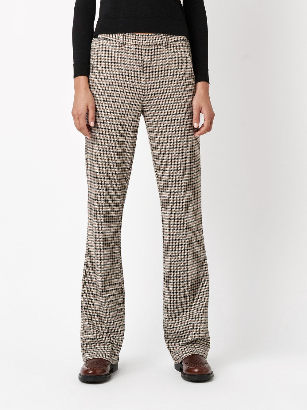 Rosner Hose Damen Viskose kariert