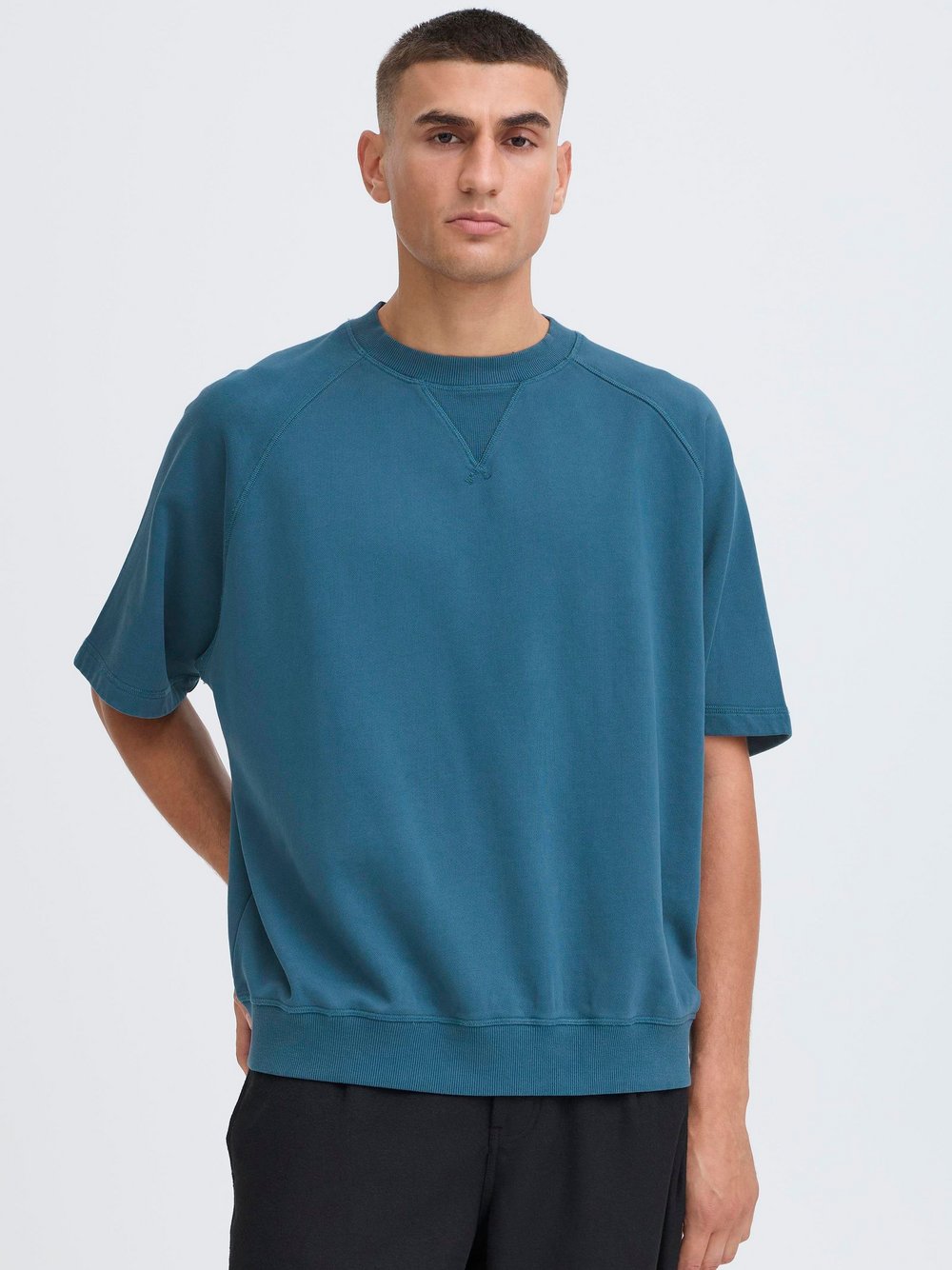 Solid T-Shirt Herren Baumwolle