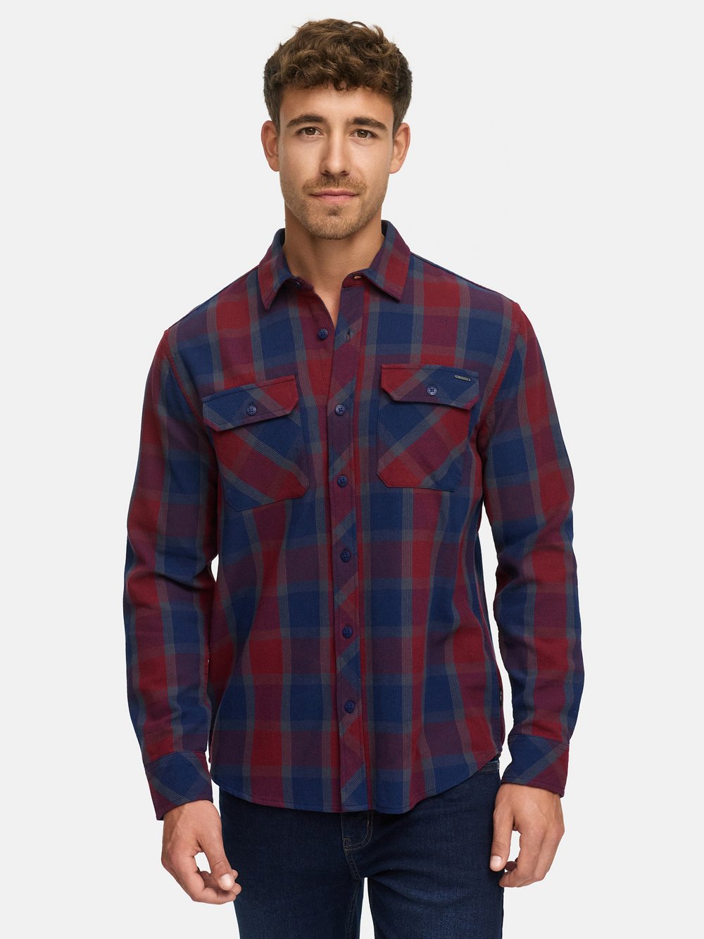 Indicode Hemd Herren Regular Fit Baumwolle kariert