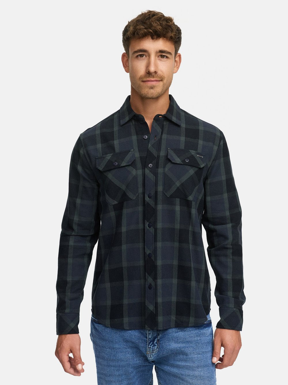 Indicode Hemd Herren Regular Fit Baumwolle kariert