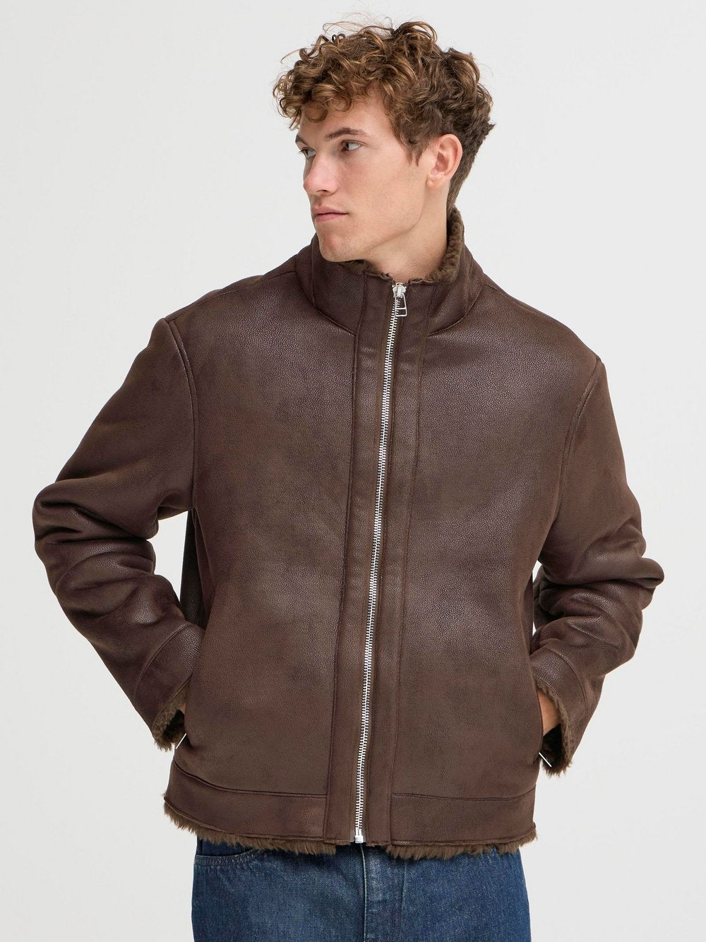 CASUAL FRIDAY Kunstlederjacke Herren