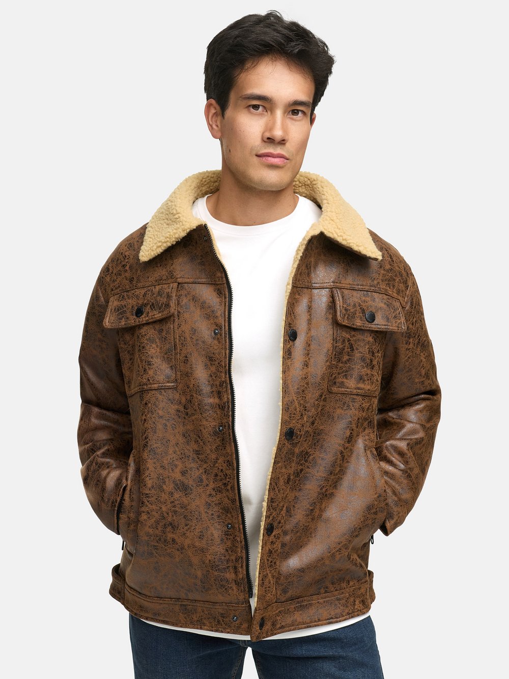 Indicode Übergangsjacke Herren gemustert