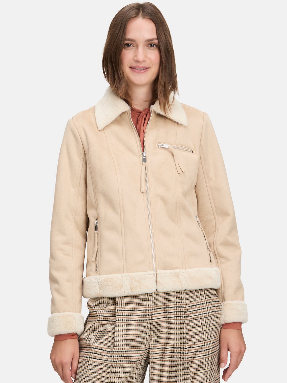 Cartoon Bikerjacke Damen