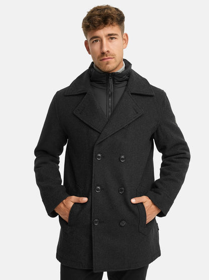 Indicode Mantel Herren Wolle