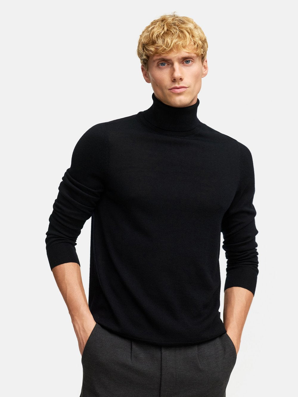Kronstadt Rollkragenpullover- KSJohannes merino roll neck knit Herren Merino