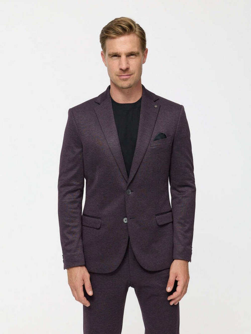 Zuitable Baukasten-Sakko -DiNick Herren Slim Fit Jersey