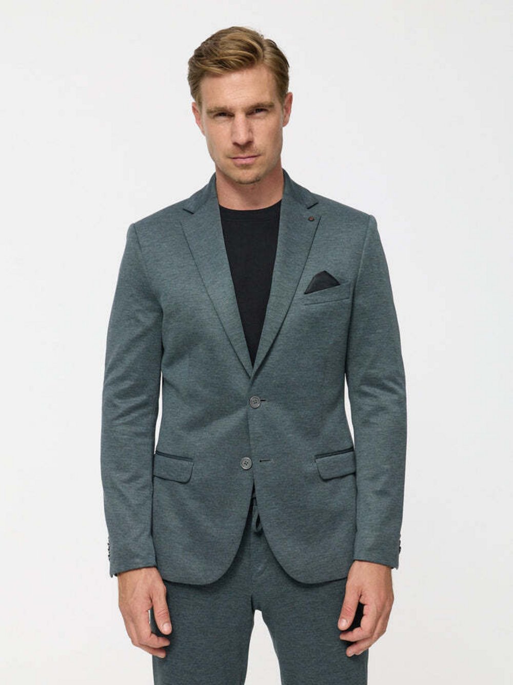 Zuitable Baukasten-Sakko -DiNick Herren Slim Fit Jersey