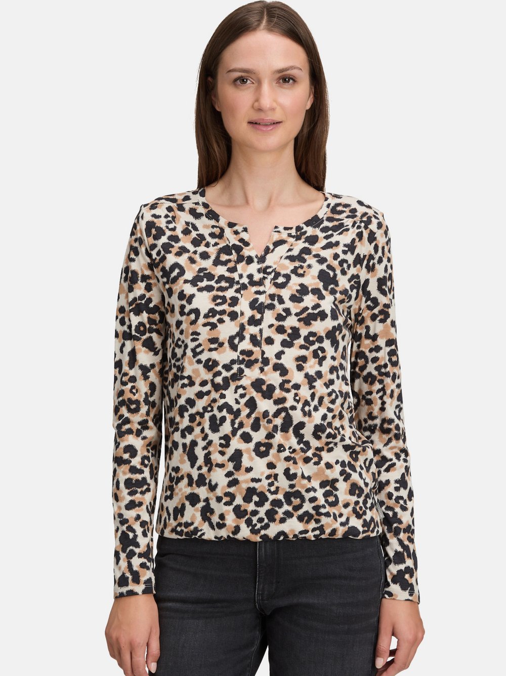 Betty & Co Casual-Shirt Damen Baumwolle gemustert