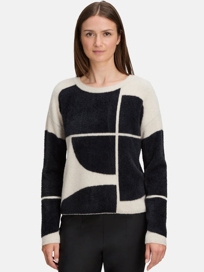 Betty & Co Strickpullover Damen Polyamid gemustert