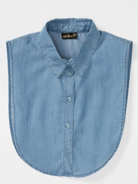 Goldner Blusenkragen Damen Lyocell