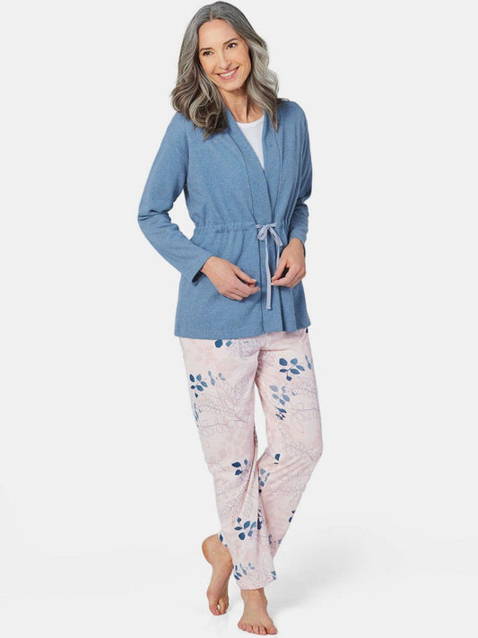 Goldner Fleece-Jacke Damen Baumwolle