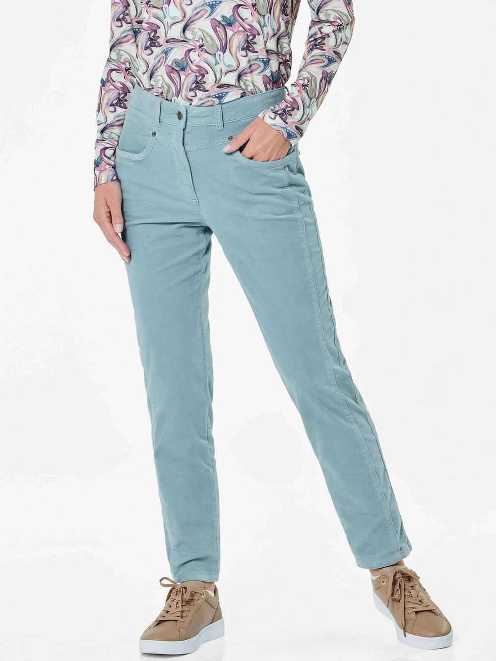 Goldner Samthose Damen Baumwolle