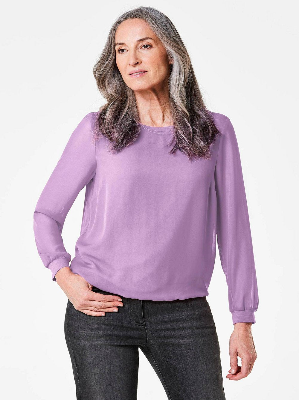 Goldner Schlupfbluse Damen