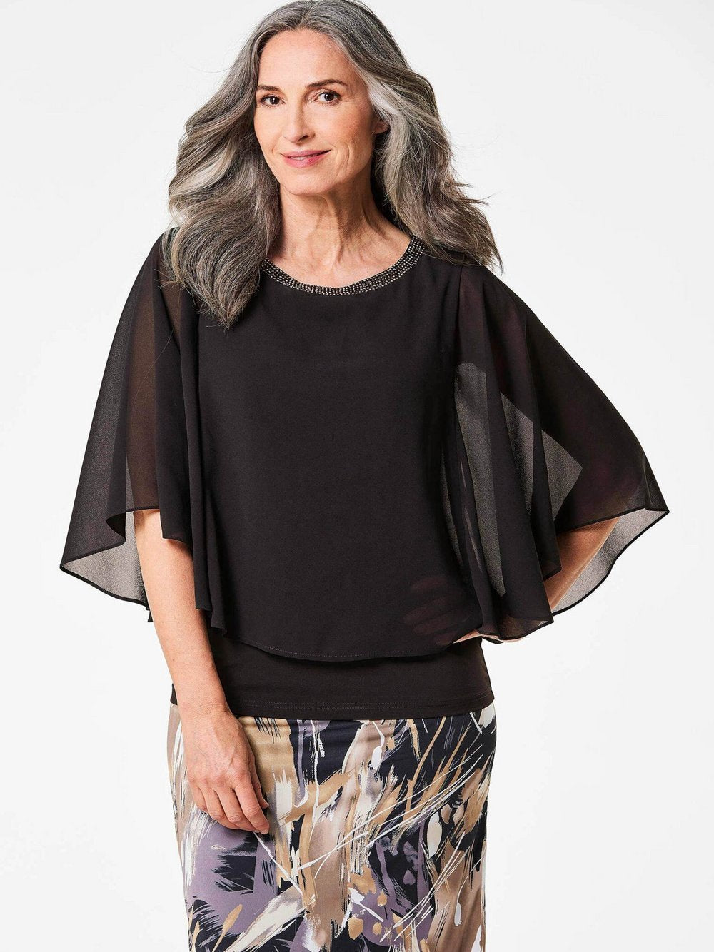 Goldner Blusenshirt Damen