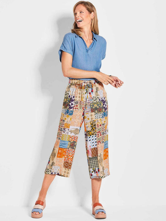 Goldner Culotte VERA Damen Viskose gemustert