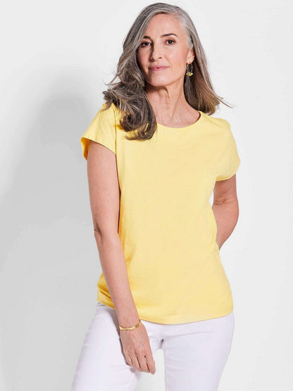 Goldner Shirt Damen Baumwolle