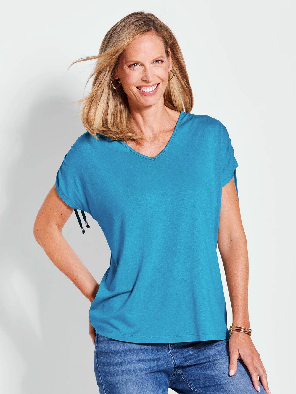 Goldner Shirt Damen Viskose