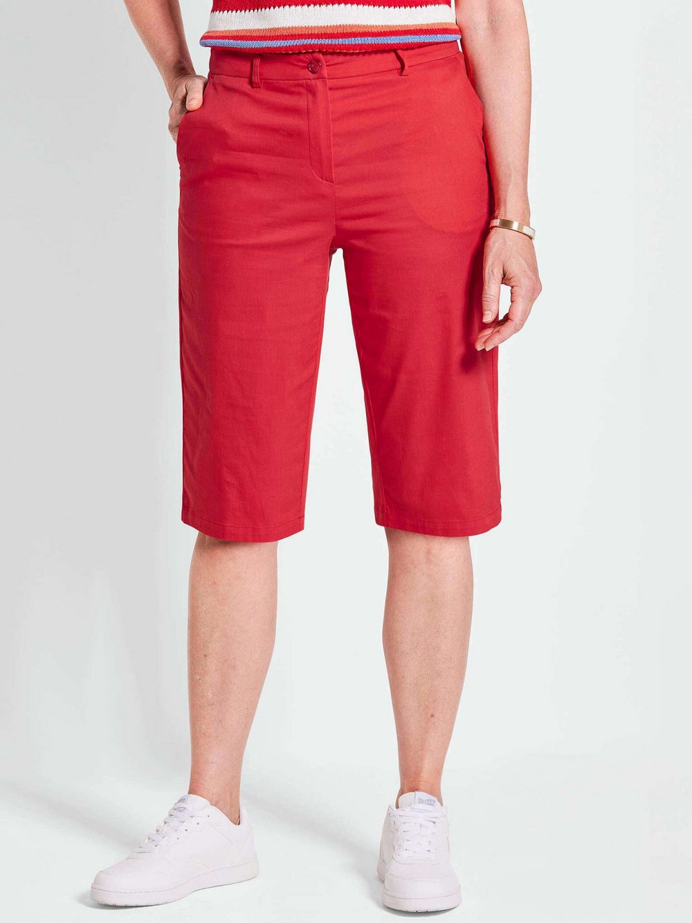 Goldner Bermudashorts Damen Baumwolle