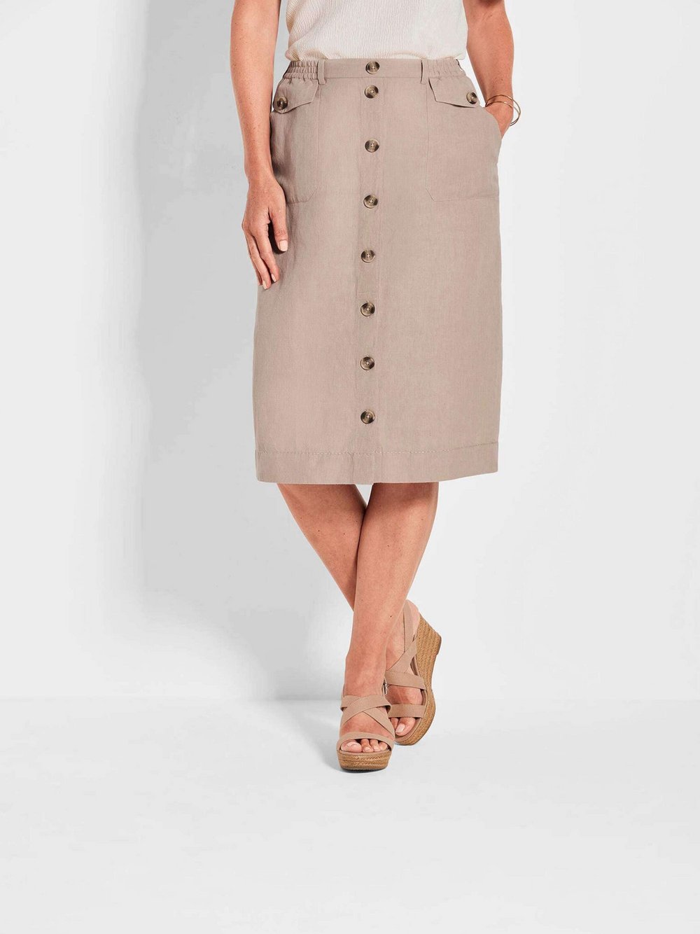 Goldner Rock Damen Baumwolle