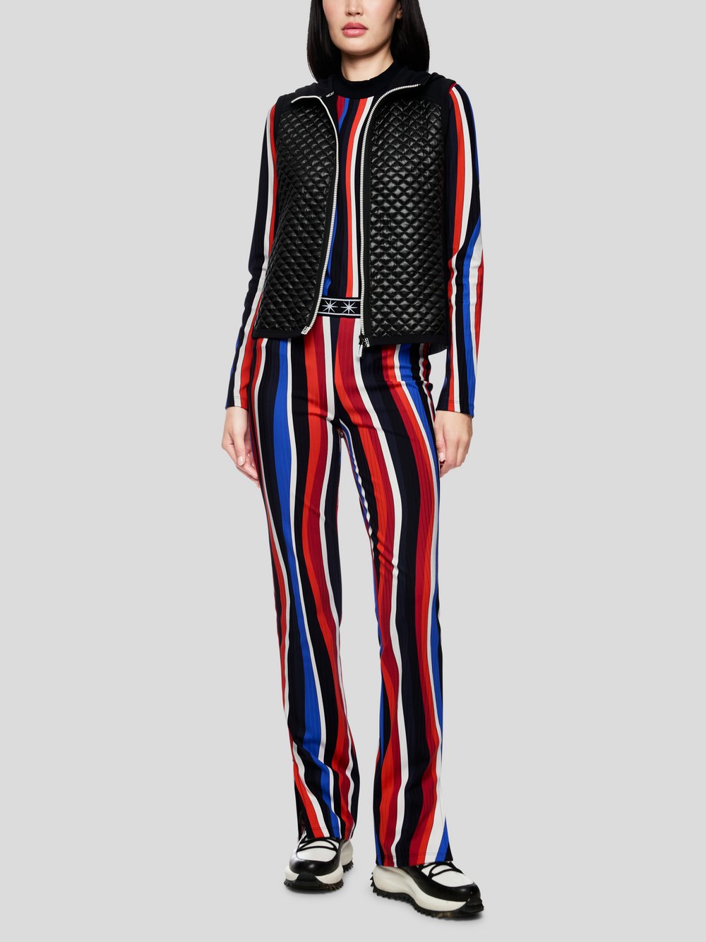 Marc Cain Hose Damen Polyamid gestreift