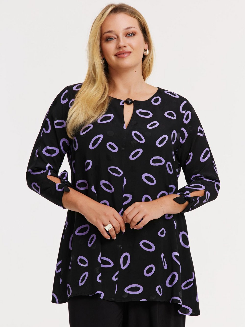 YOEK Tunika Damen Viskose bedruckt