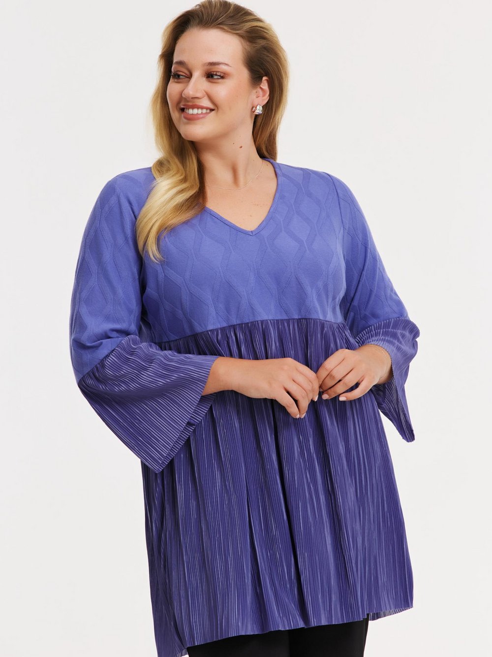 YOEK Tunika Damen Baumwolle gemustert