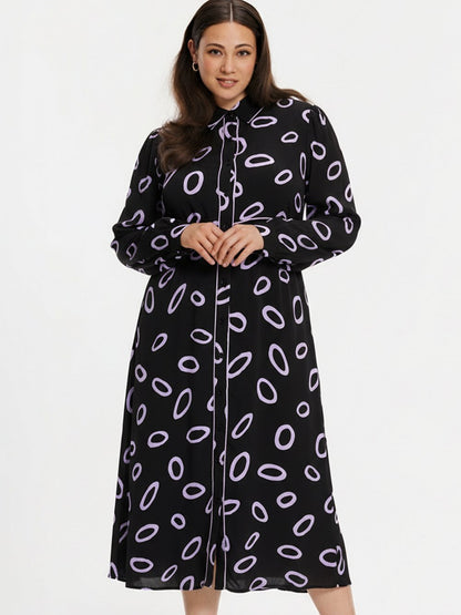 YOEK Kleid Damen Viskose bedruckt