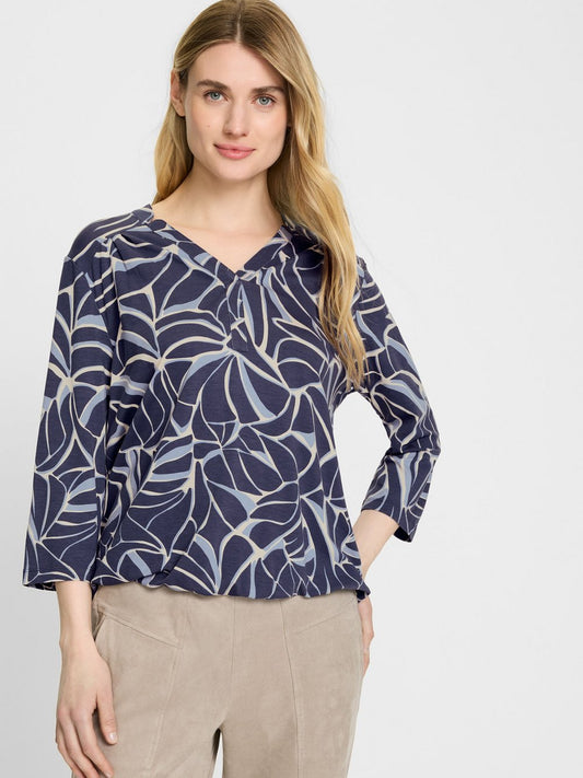 Olsen Shirt Damen Viskose gemustert