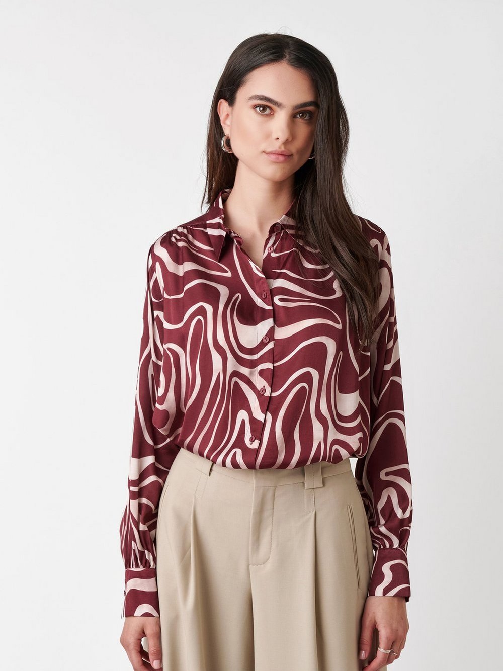 DESOTO Bluse Damen Baumwolle gestreift