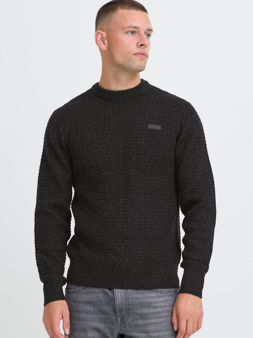 Solid Strickpullover Herren gemustert