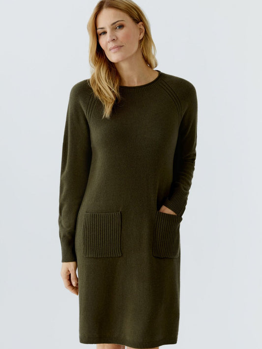 Oui Strickkleid Damen Wolle