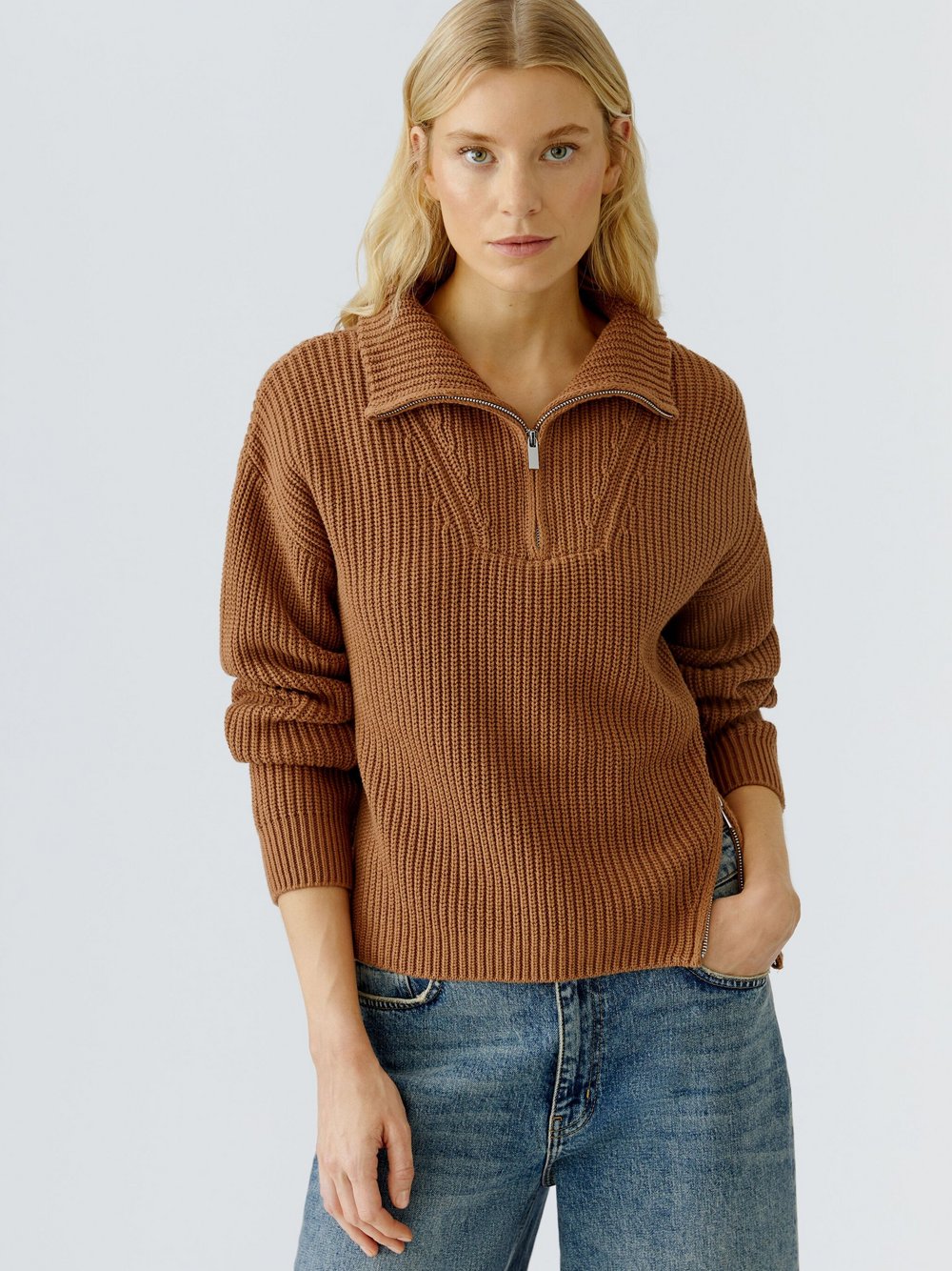 Oui Pullover Damen Baumwolle