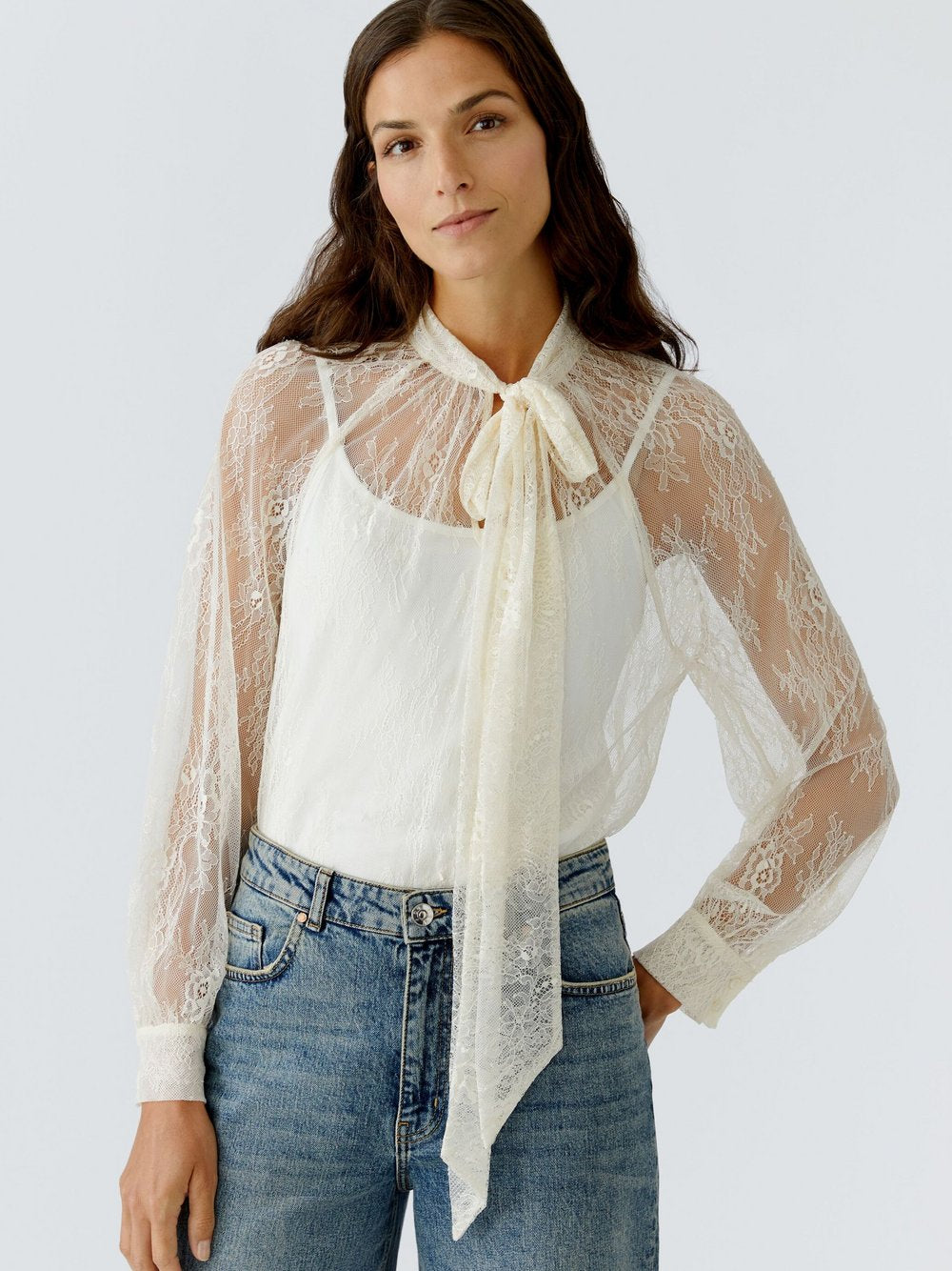 Oui Bluse Damen Polyamid