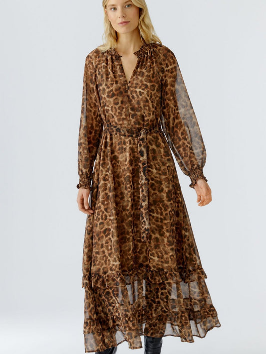 Oui Maxikleid Damen gemustert