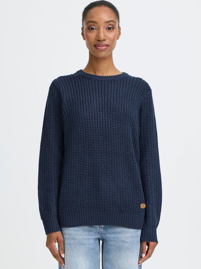 OXMO Strickpullover Damen meliert