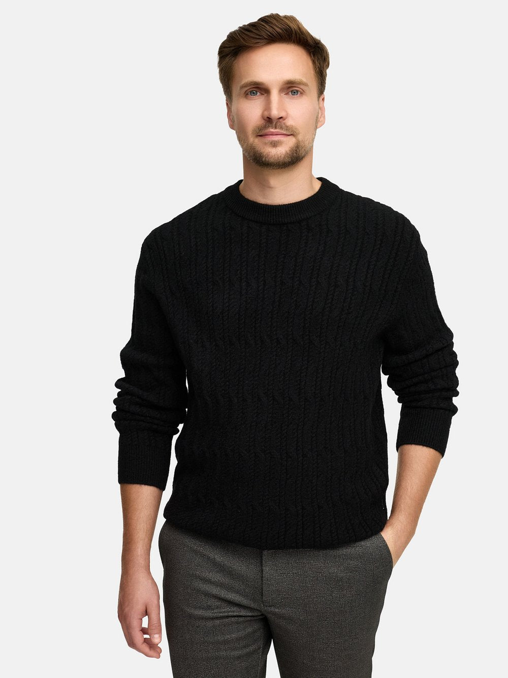 Jeff Strickpullover Herren Feinstrick