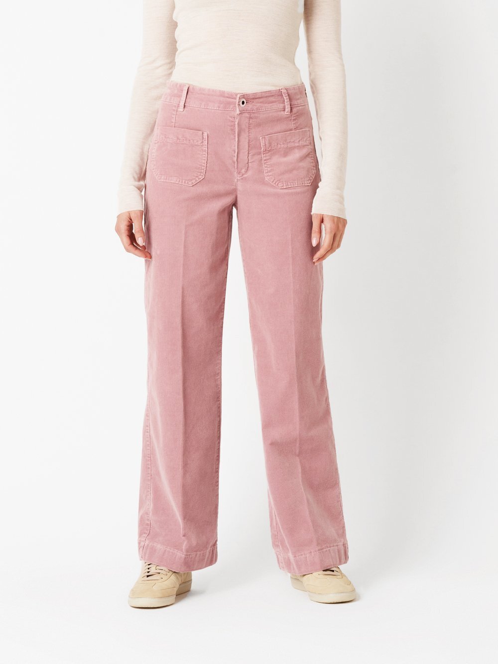 Rosner Hose Damen Baumwolle transparent gemustert