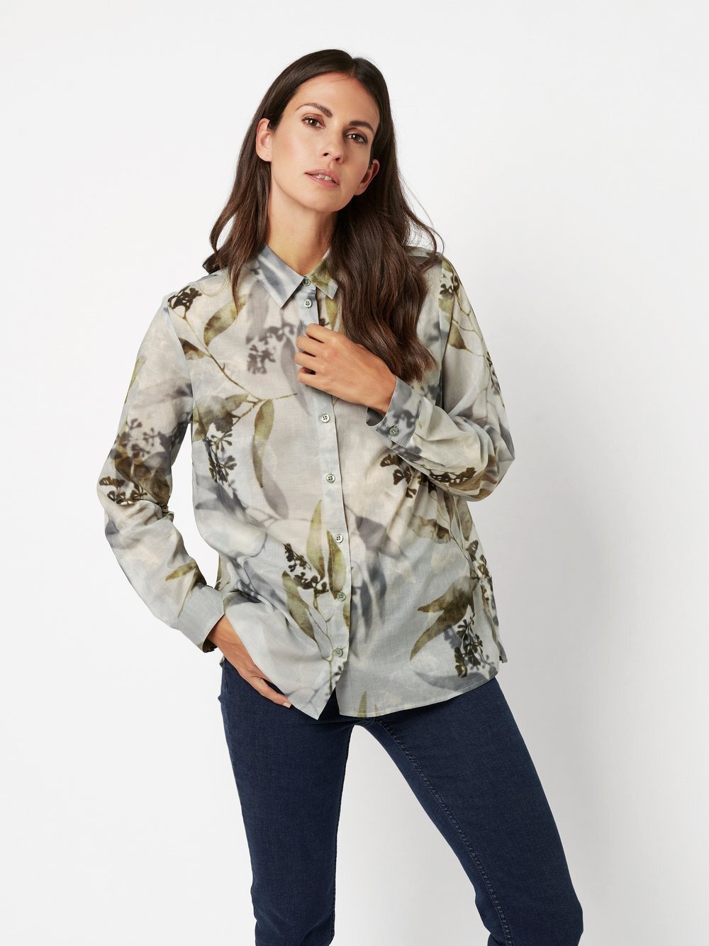 TONI Bluse Damen Baumwolle gemustert