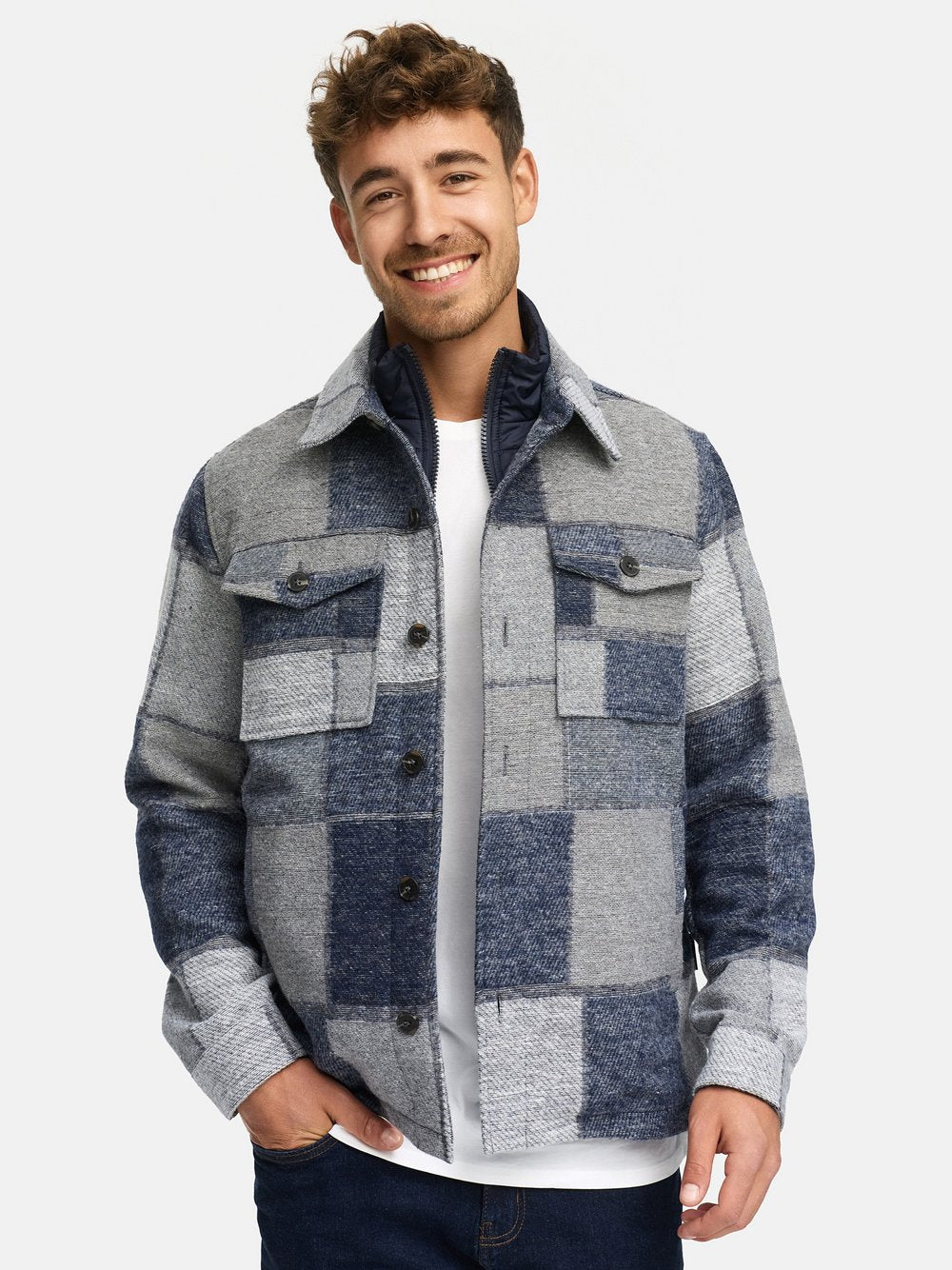 Indicode Übergangsjacke Herren kariert